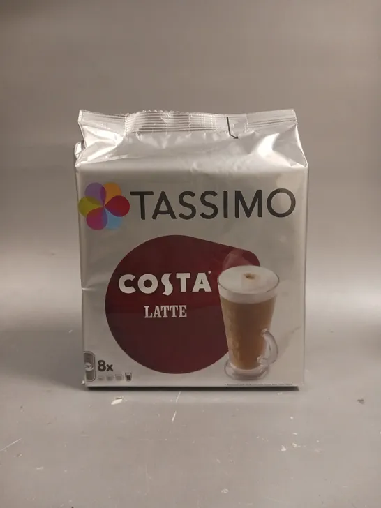 5 X SEALED TASSIMO COSTA LATTE COFFEE PODS 