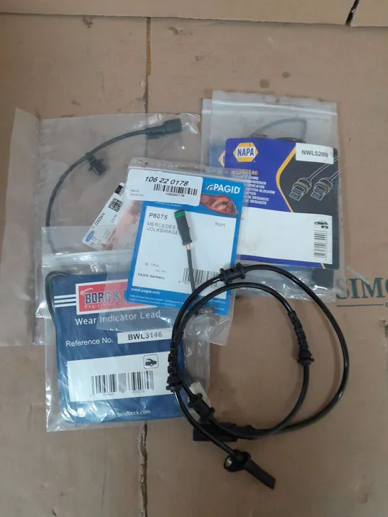 LOT OF ASSORTED CAR LEADS AND CABLES 