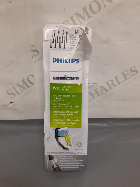 BOXED PHILIPS SONICARE W2 OPTIMAL WHITE REPLACEMENT ELECTRIC TOOTHBRUSH HEADS