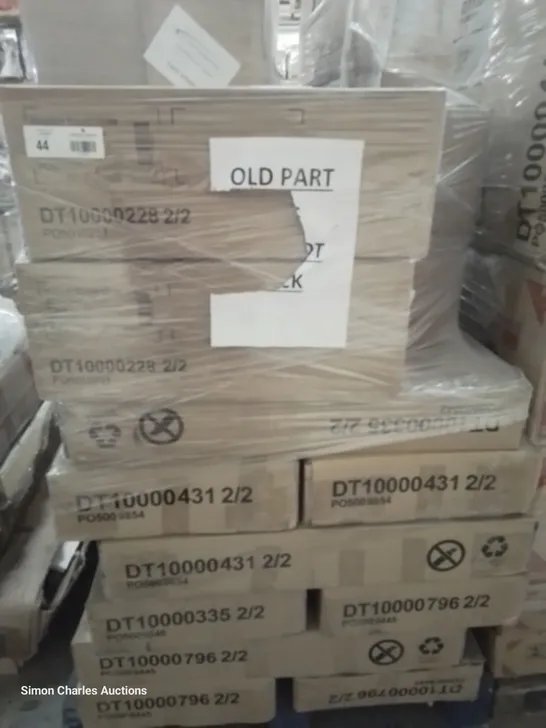 PALLET OF ASSORTED DINING TABLE PARTS