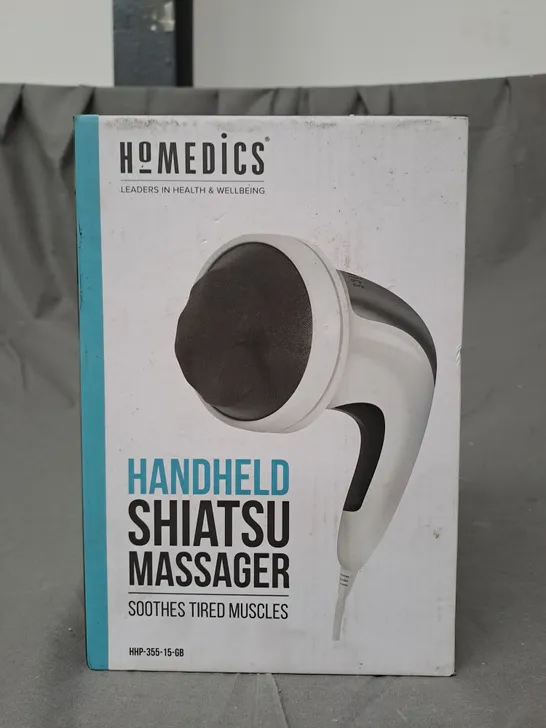 BOXED HOMEDICS HANDHELD SHIATSU MASSAGER