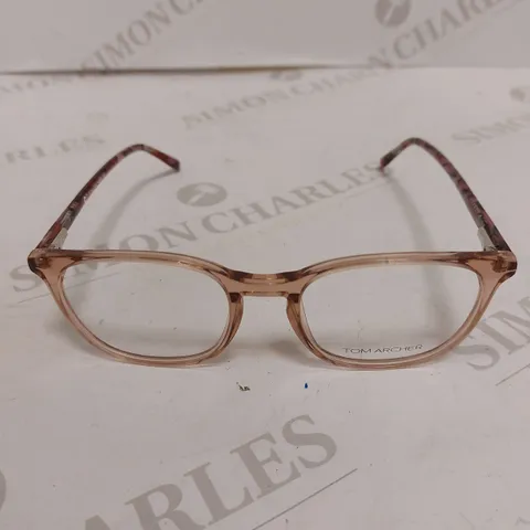 TOM ARCHER EGERTON 3 CRYSTAL NUDE PINK EYEGLASSES 