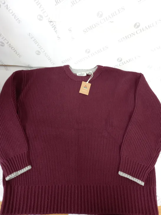 PASSENGER MAROON KNITTED JUMPER - XL