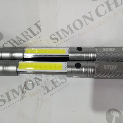 SFIXX SET OF LED TORCHES SILVER 