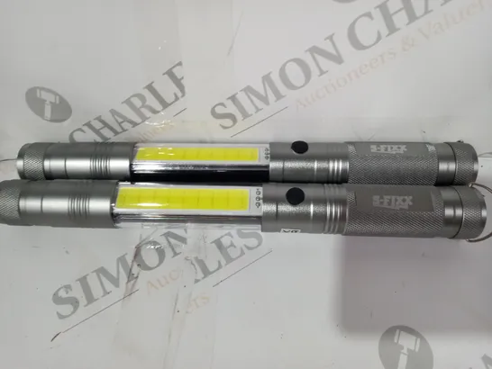 SFIXX SET OF LED TORCHES SILVER 