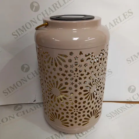 GARDEN REFLECTIONS SET OF 2 PATTERNED SOLAR LANTERNS