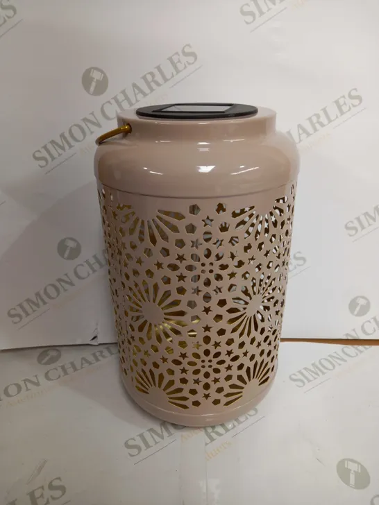 GARDEN REFLECTIONS SET OF 2 PATTERNED SOLAR LANTERNS