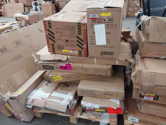 PALLET OF ASSORTED FURNITURE PARTS 