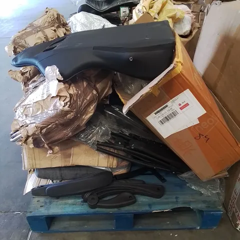 PALLET CONTAINING VARIOUS INCOMPLETE FURNITURE PARTS CHAIRS ETC.