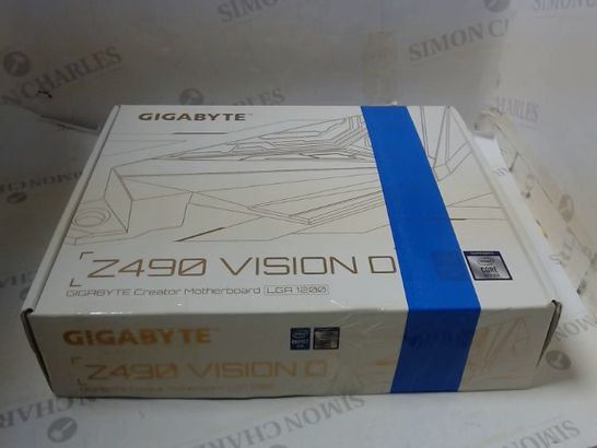 GIGABYTE Z490 VISION D INTEL LGA1200 ATX MOTHERBOARD