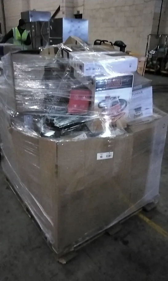 PALLET OF APPROXIMATELY 96 UNPROCESSED RAW RETURN HOUSEHOLD AND ELECTRICAL GOODS TO INCLUDE;