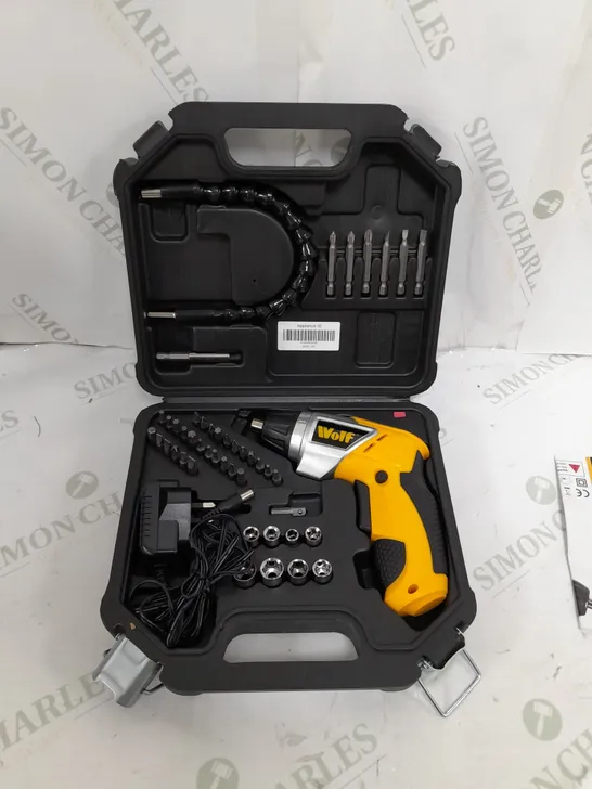 BOXED WOLF 3.6V CORDLESS SCREWDRIVER KIT