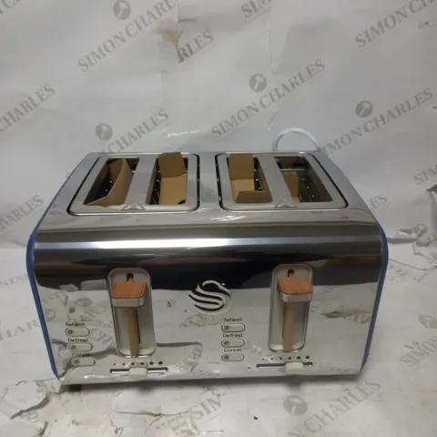 SWAN NORDIC 4 SLICE TOASTER BLUE