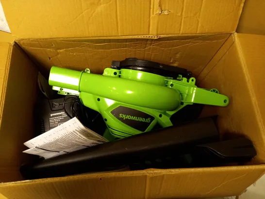 GREENWORKS BLOWER/VACUUM 