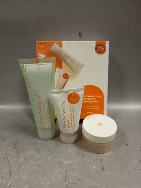 BOXED KATE SOMERVILLE ON-THE-GLOW SKINCARE COLLECTION