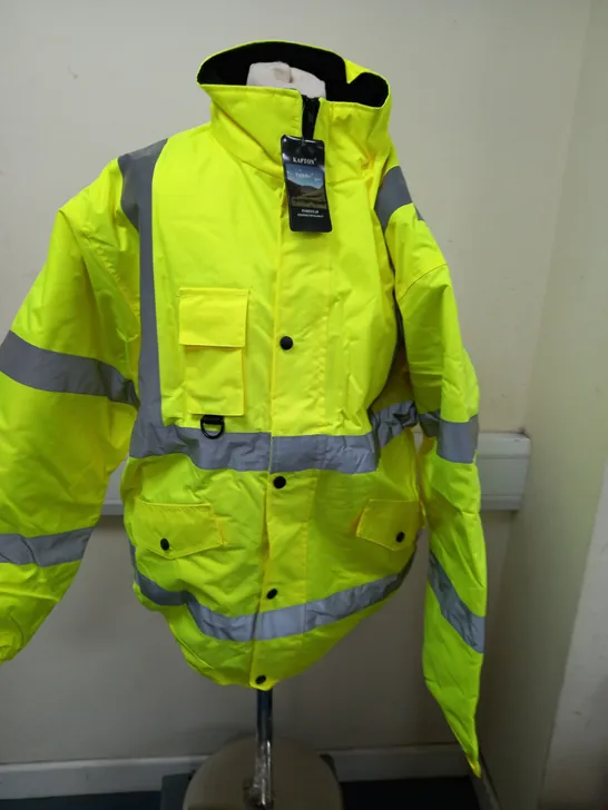 KAMPTON FLUO YELLOW WORK COAT - 3XL