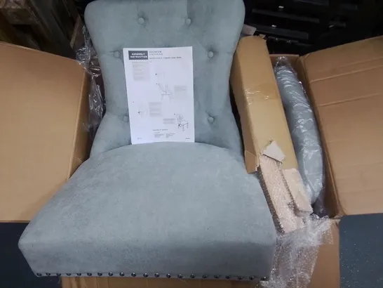 BOXED PAIR OF WARWICK STANDARD DINING CHAIRS IN GREY - COLLECTION ONLY