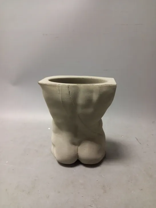 MALE BODY STONE VASE 