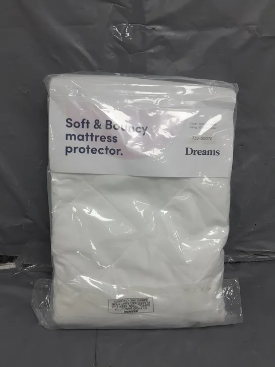 BAGGED SOFT AND BOUNCY MATTRESS PROTECTOR - SINGLE 