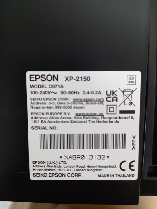 EPSON EXPRESSION HOME XP-2150 PRINTER