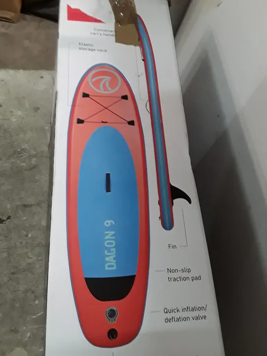 BOXED FREESPIRIT DAGON 9FT INFLATABLE STAND UP PADDLE BOARD SET  