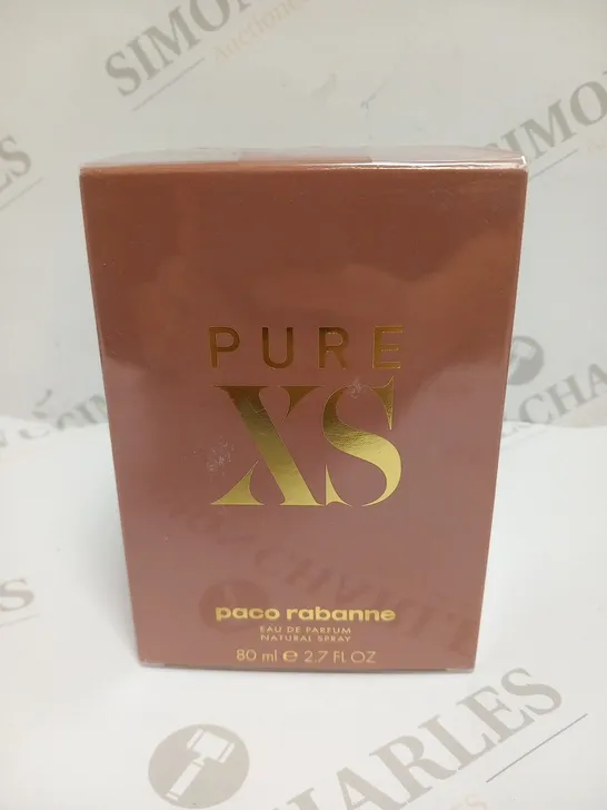 BOXED AND SEALED PURE XS PACO RABANNE EAU DE PARFUM 80ML