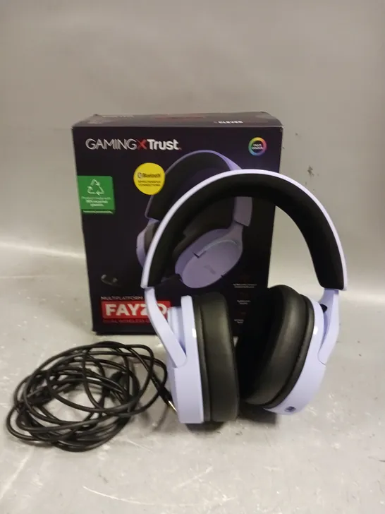 BOXED FAYZO GAMING X TRUST MULTIPLATFORM WIRELESS GAMING HEADSET 