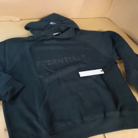 ESSENTIALS FEAR OF GOD BLACK HOODIE - 8