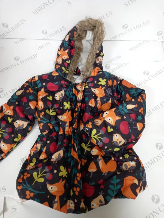 JOMAKE FOX PATTERN PADDED COAT SIZE UNSPECIFIED