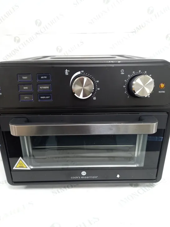 BOXED COOK'S ESSENTIAL 21-LITRE AIRFRYER OVEN IN BLACK