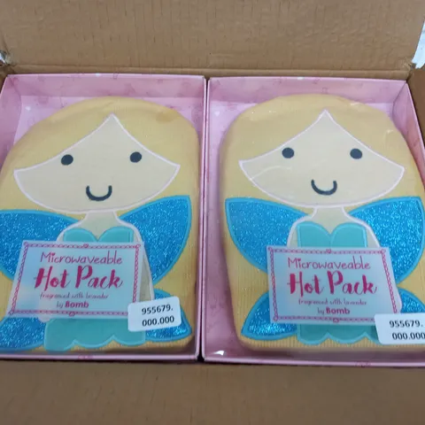 LOT OF 4 FAIRY THEMED MICROWAVABLE HOT PACKS