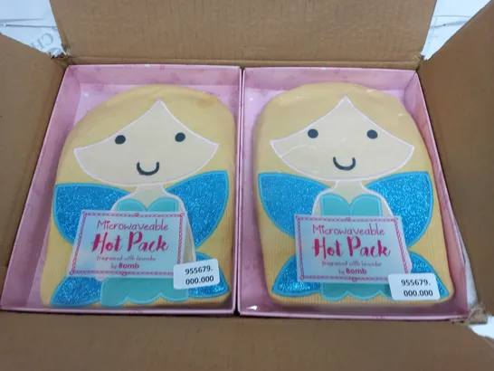 LOT OF 4 FAIRY THEMED MICROWAVABLE HOT PACKS