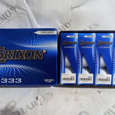 BOXED SRIXON AD333 PURE WHITE GOLF BALLS