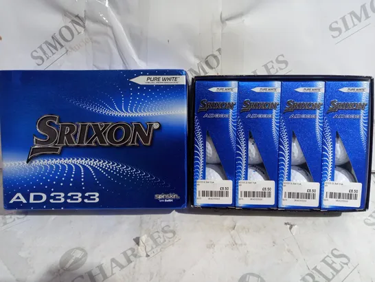 BOXED SRIXON AD333 PURE WHITE GOLF BALLS