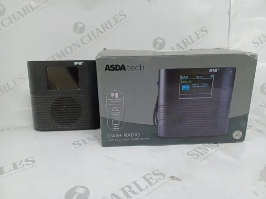 BOXED DAB+ RADIO WITH LCD COLOUR DISPLAY SCREEN