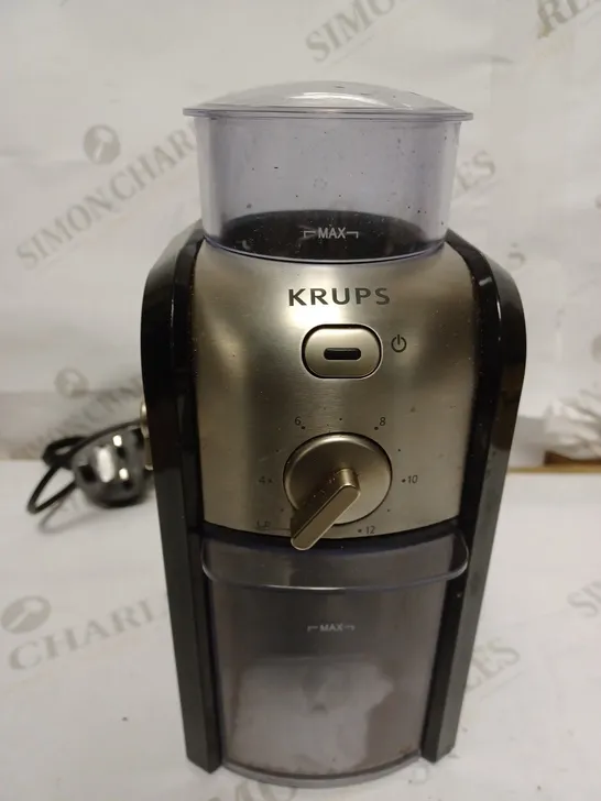 KRUPS EXPERT BURR GRINDER FOR COFFEE BEANS