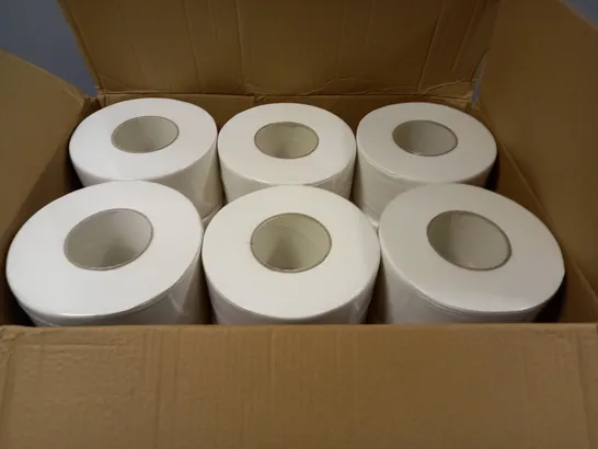 24 X MINI JUMBO TM3 2 PLY TOILET ROLLS - 90MM X 150MTR 