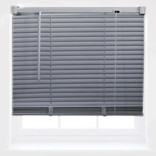 PVC ROOM DARKENING VENETIAN BLIND IN LIGHT GREY