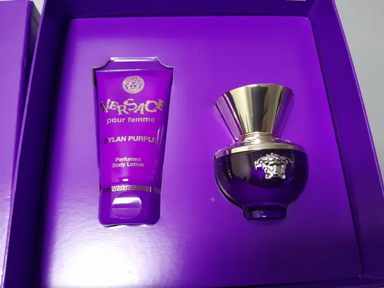 BOXED VERSACE POUR FEMME DYLAN PURPLE EAU DE PARFUM SET