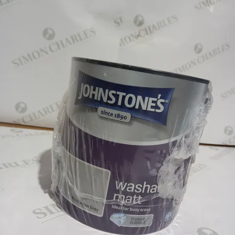 JOHNSTONES WASHABLE MATT PAINT - MANHATTAN GREY, 2.5L