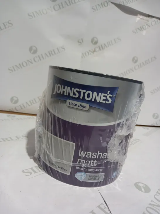 JOHNSTONES WASHABLE MATT PAINT - MANHATTAN GREY, 2.5L