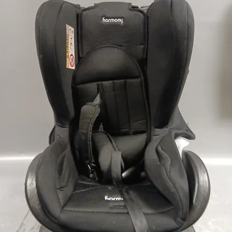 HARMONY CHILDRENS CAR SEAT IN BLACK - COLLECTION ONLY 