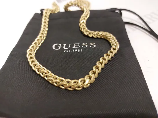 BOXED GUESS MY CHAINS CURB GENTS NECKLACE