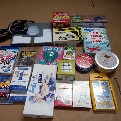 LOT OF ASSORTED TOYS AND CARD GAMES