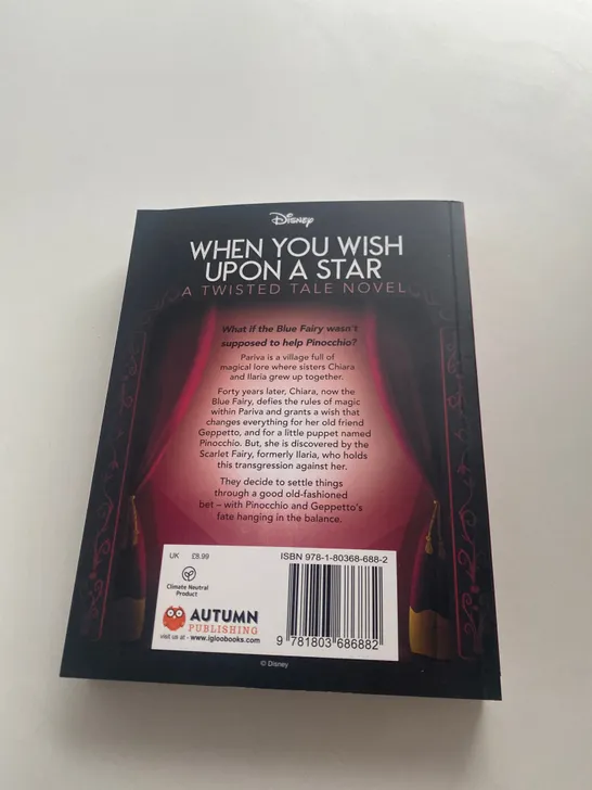 8 X DISNEY WHEN YOU WISH UPON A STAR TWISTED TALE NOVEL BY ELIZABETH LIM