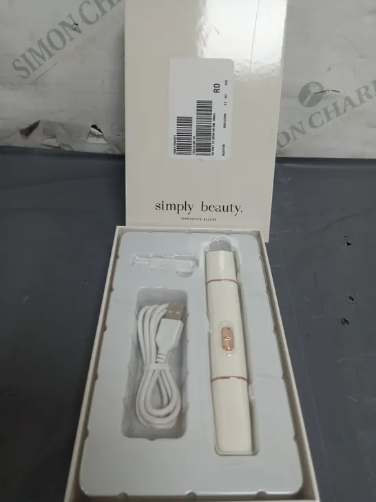 BOXED SIMPLY BEAUTY 2 IN 1 SUPER SMOOTH FACE & BROWS HAIR REMOVER, WHITE