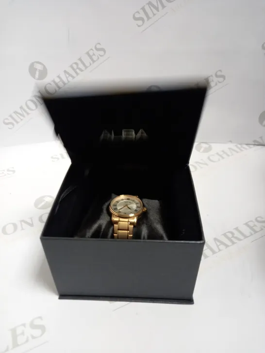 ALBA GOLDEN WOMENS WATCH - VERIFIED 