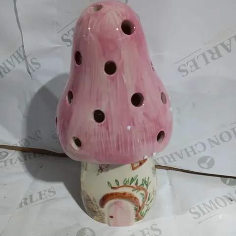 FAIRY TOADSTOOL LAMP IN PINK