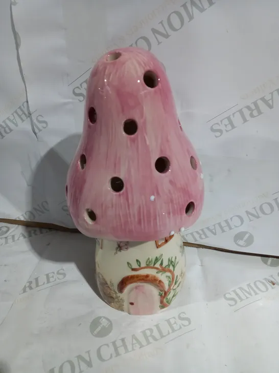 FAIRY TOADSTOOL LAMP IN PINK