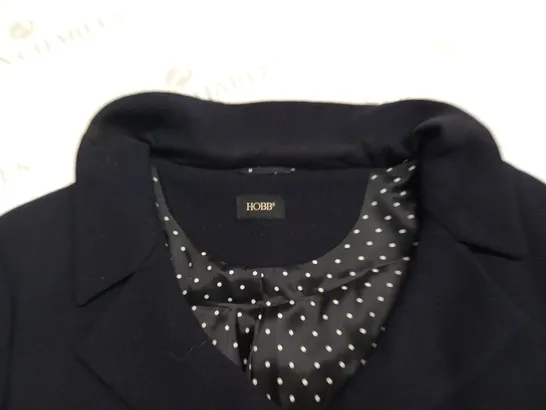 HOBBS LADIES BLACK BUTTON FRONT JACKET - 14